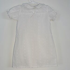 Vintage Embroidered Baby Eyelet Dress
